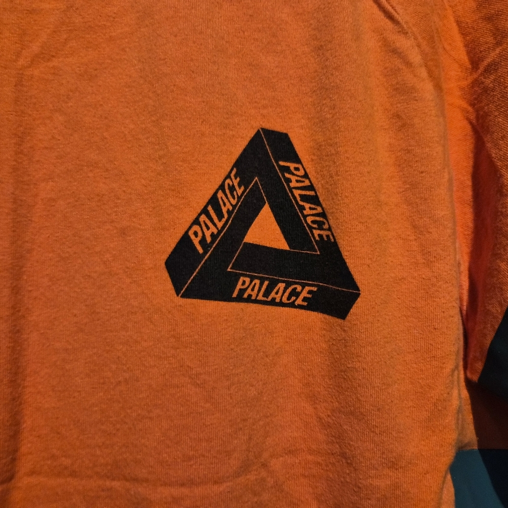Palace Orange with stripes Graphic T-Shirt | Size Large - Picture 4 of 5
